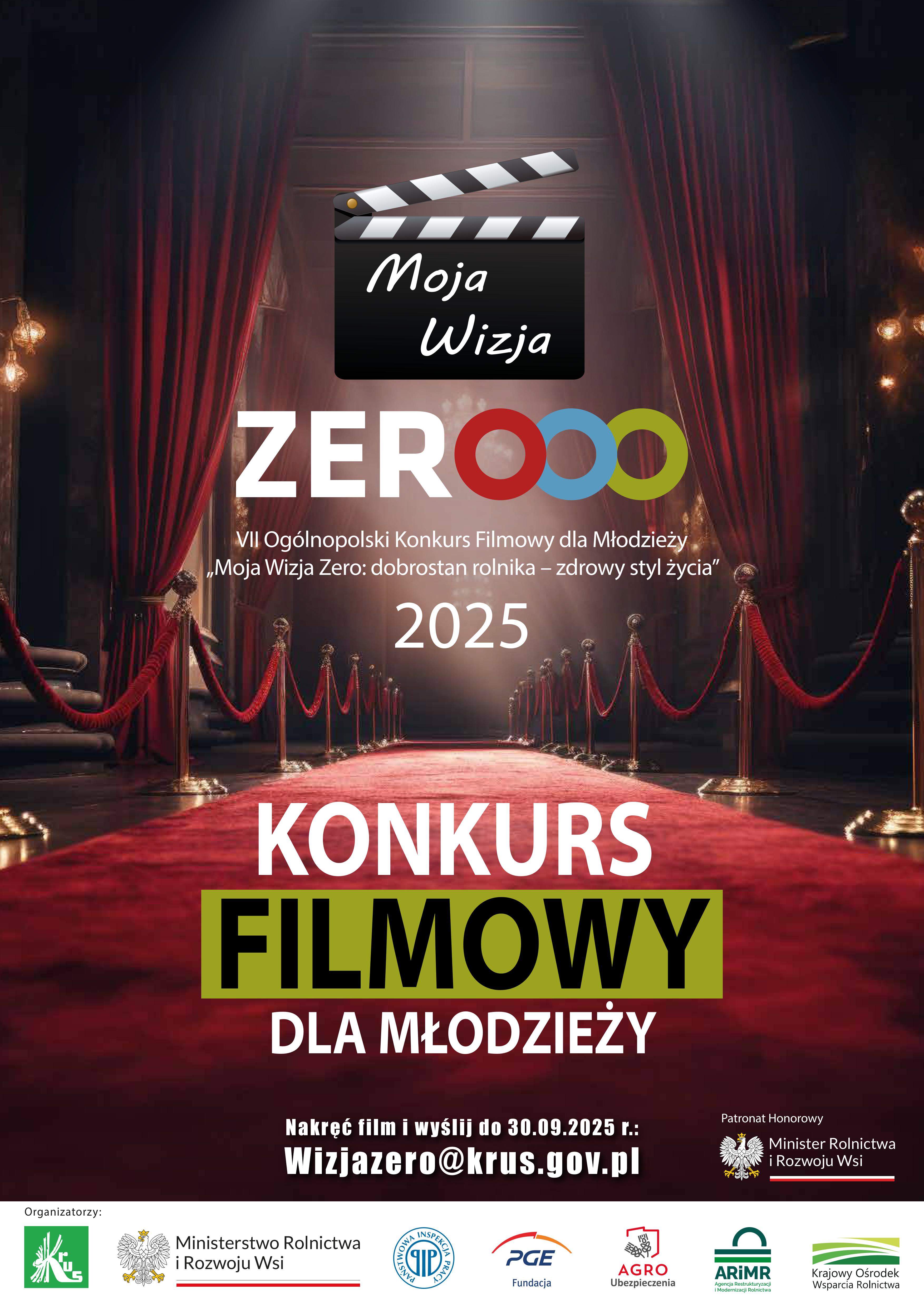 INFOGRAFIKA_Ogólnopolski Konkursu dla Młodzieży „Moja Wizja Zero: dobrostan rolnika – zdrowy styl życia”