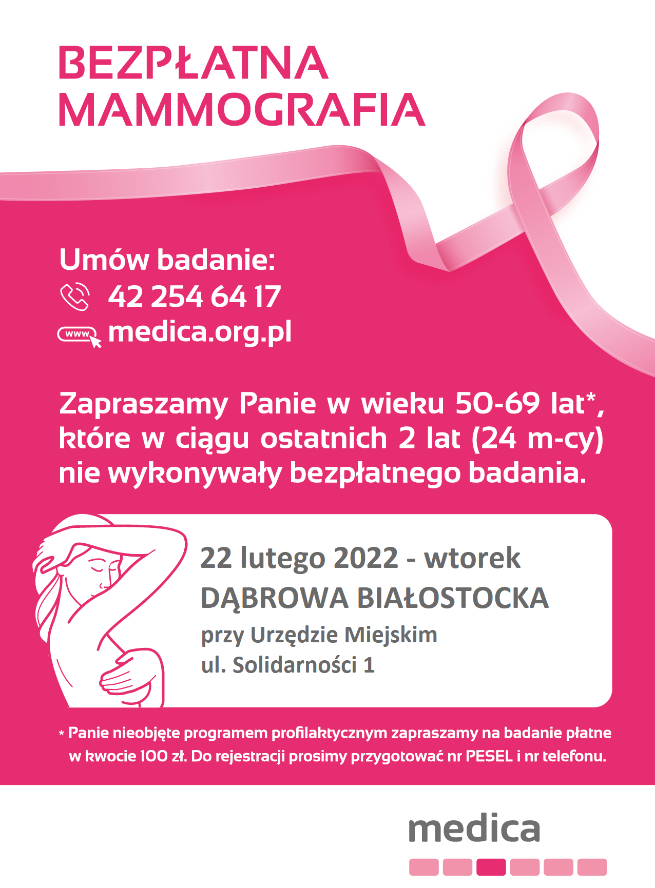 plakat informacyjny_badanie mammograficzne
