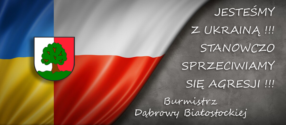 flaga Polska, Ukraińska, Herb Dąbrowy Białostockiej