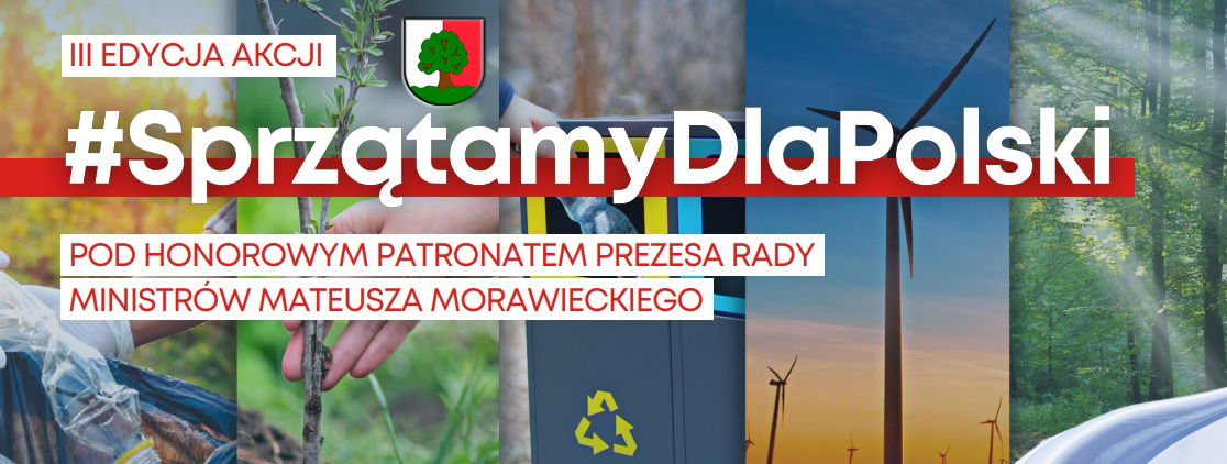 baner informacyjny sprzątamy dla Polski