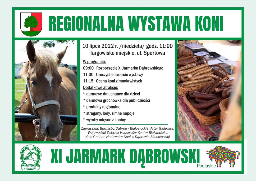 plakat informacyjny_regionalna wystawa koni