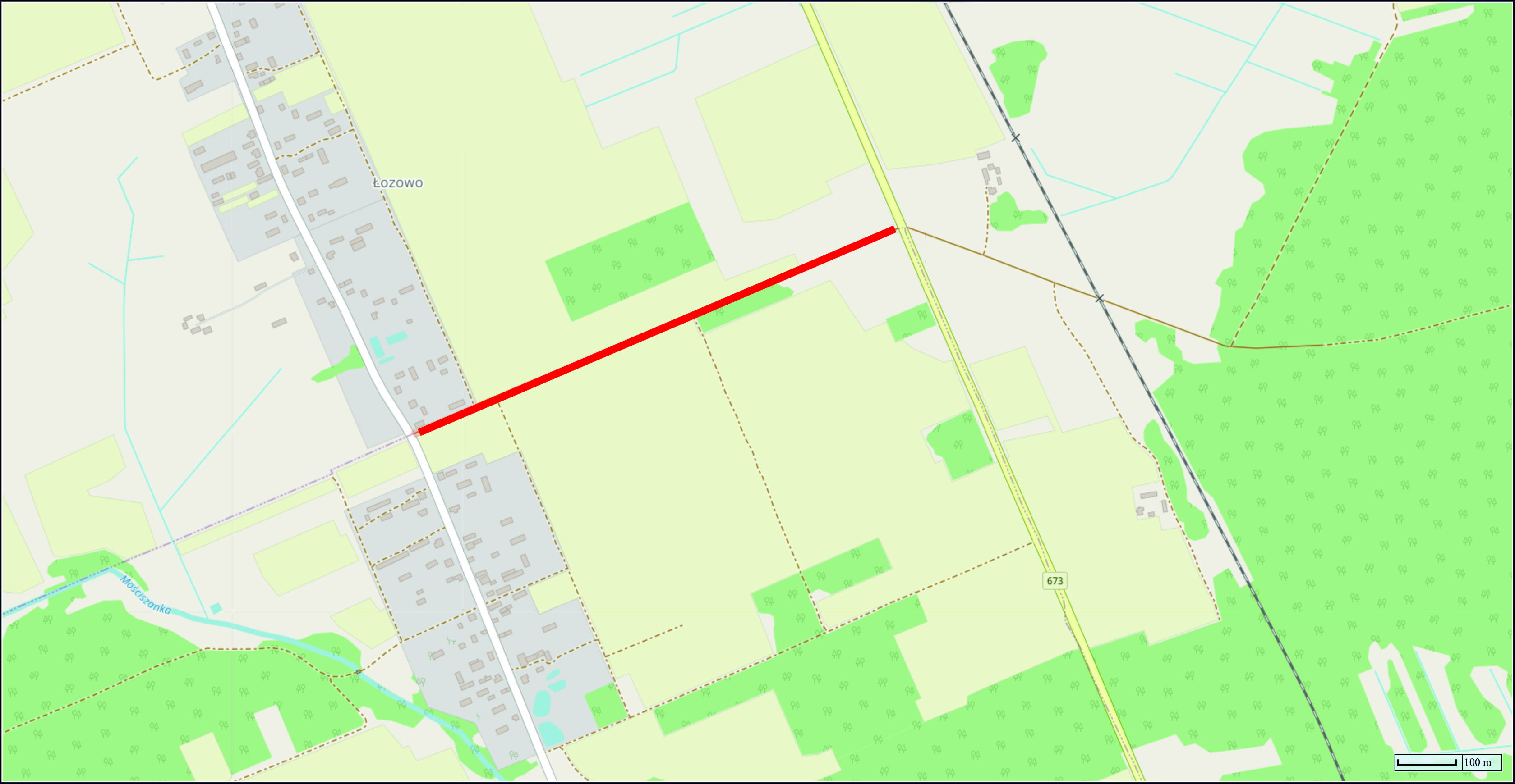 MAPA_Przebudowa drogi gminnej na działce o nr ewid. 4442, obręb Łozowo