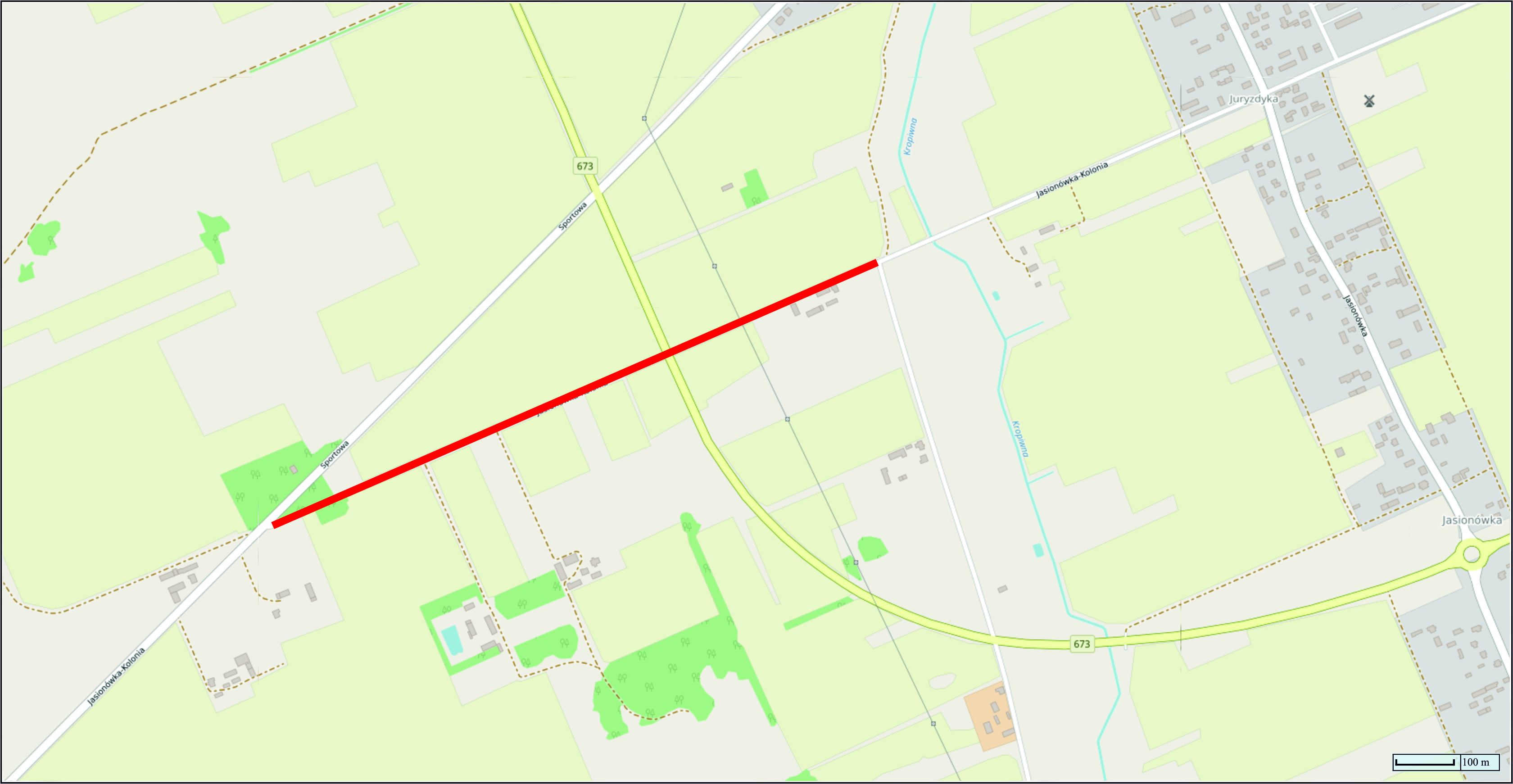 MAPA_Przebudowa drogi gminnej nr 124503B w Dąbrowie Białostockiej