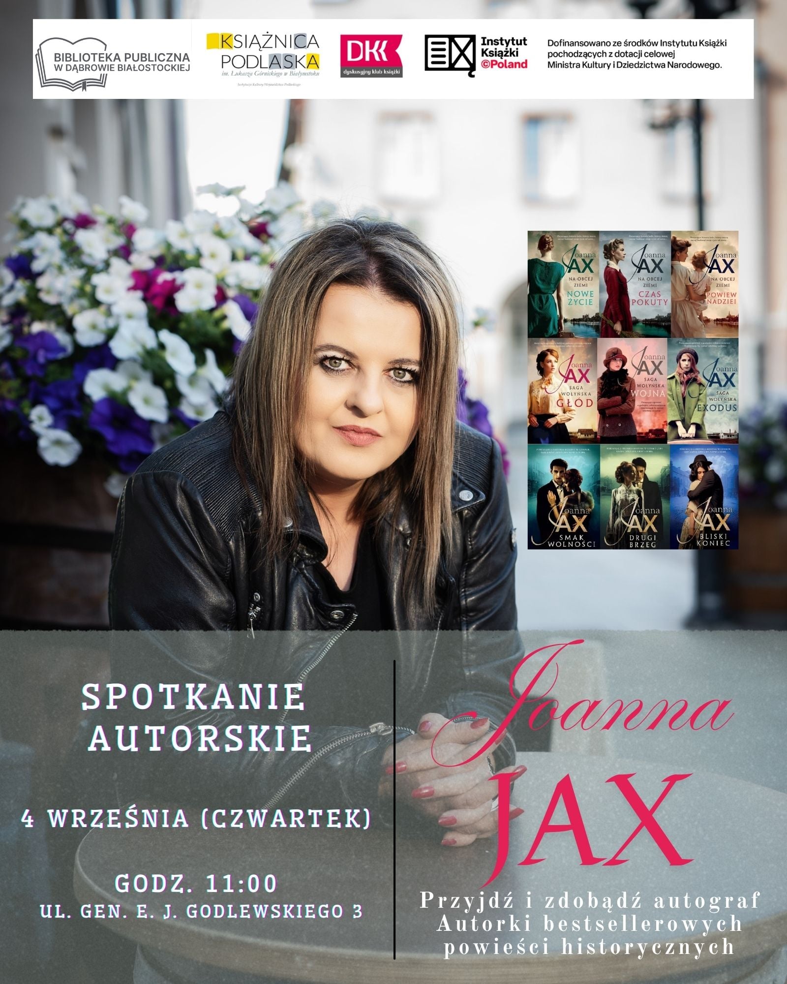 INFOGRAFIKA_JOANNA JAX - SPOTKANIE AUTORSKIE