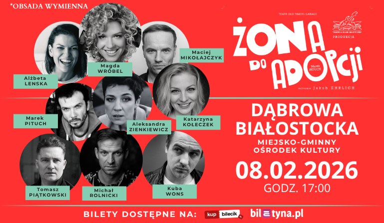 INFOGRAFIKA_ŻONA DO ADOPCJI – spektakl