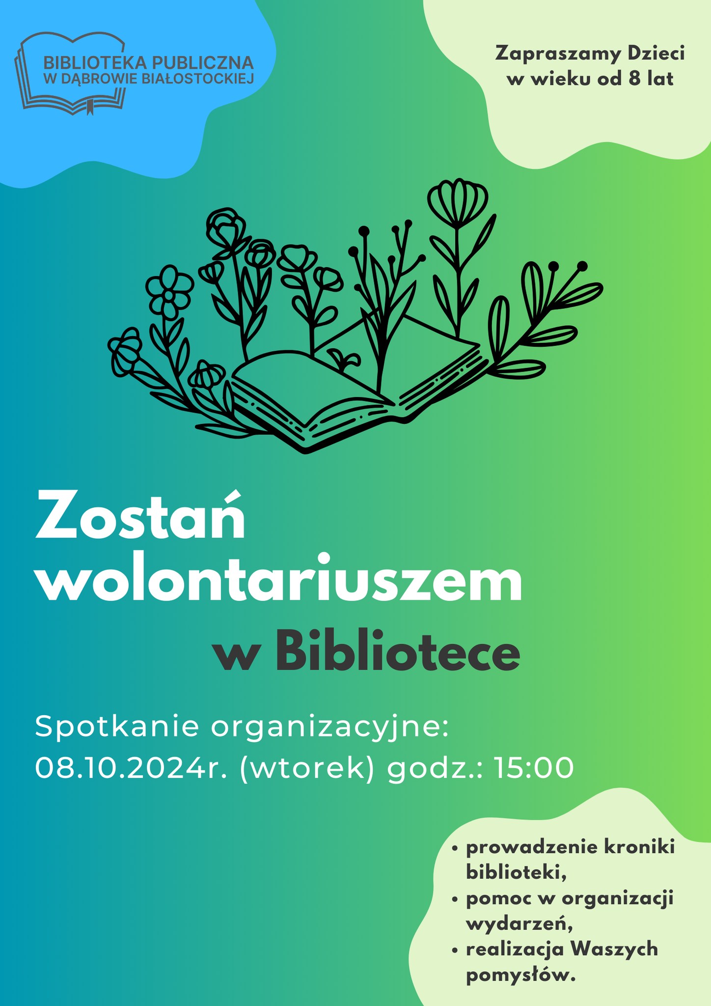 INFOGRAFIKA_Zostań Wolontariuszem w Bibliotece