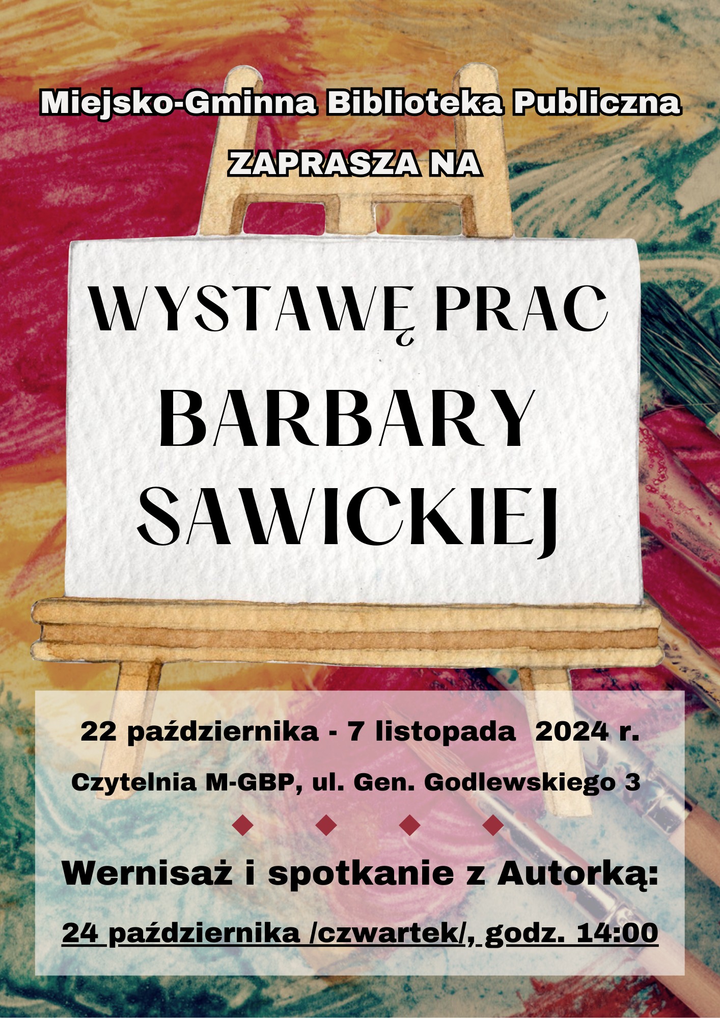 INFOGRAFIKA_Wystawa prac Pani Barbary Sawickiej